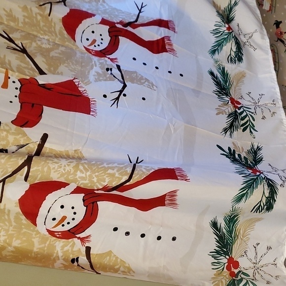 St. Nicolas Square Snowman Full Shower Curtain - Picture 3 of 6